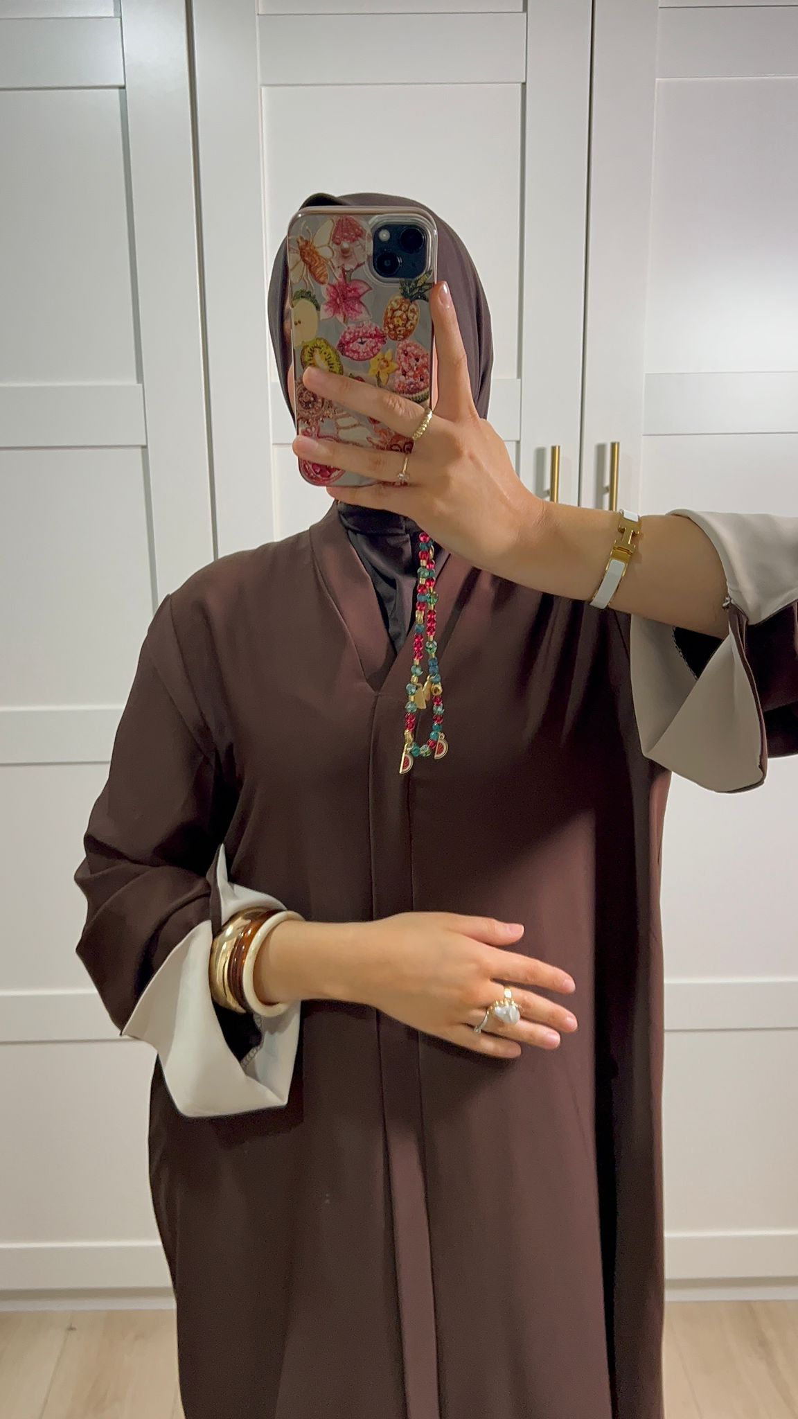 Abaya Marron